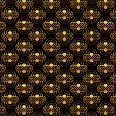 art deco golden elegant decoration abstract texture pattern vector illustration
