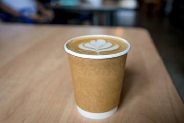 Take away hot coffee.