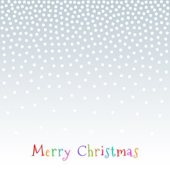 Christmas. New Year 2019 Gradient Snow Fake Dots Background. Vector illustration