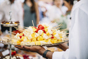 tropical fruit skewers
