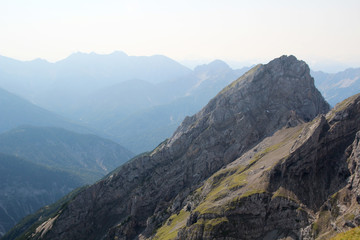 Fototapeta premium The top of Karwendel, Mittenwald, Germany