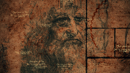 Code Da Vinci, Portrait and Clever Quotes