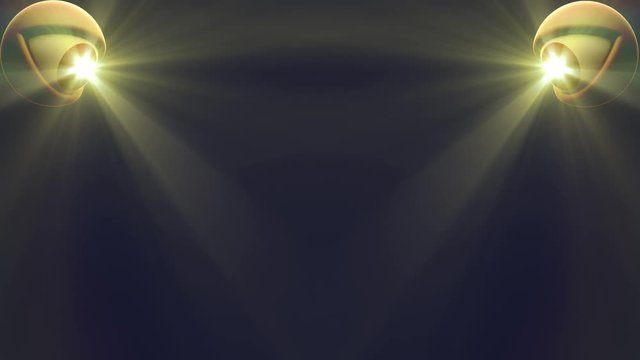 eyes with YELLOW light beam shine rays background loop animation New quality universal dynamic animated colorful joyful nice cool video footage