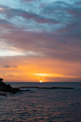 Fototapeta na wymiar Sunrise on the ocean view.
