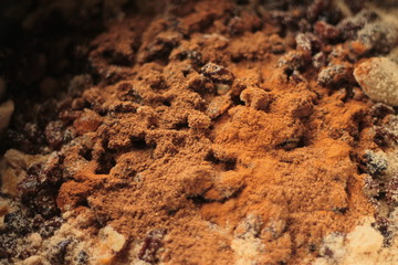 Cooking something sweet and spicy, close up