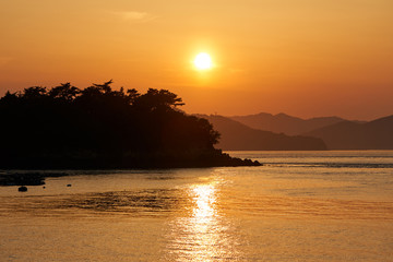 長崎鼻夕景