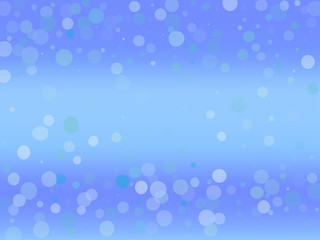 Blue gradient background with bokeh effect. Abstract blurred pattern. Light background Vector illustration