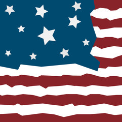 Independence Day of USA vector background.
