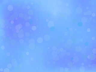 Blue gradient background with bokeh effect. Abstract blurred pattern. Light background Vector illustration