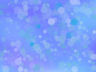 Blue gradient background with bokeh effect. Abstract blurred pattern. Light background Vector illustration