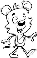 Cartoon Male Mouse Walking
