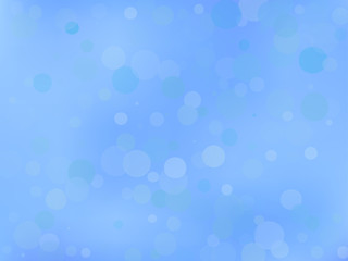 Blue gradient background with bokeh effect. Abstract blurred pattern. Light background Vector illustration