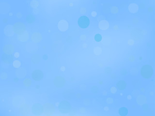 Blue gradient background with bokeh effect. Abstract blurred pattern. Light background Vector illustration