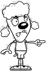 Angry Cartoon Poodle