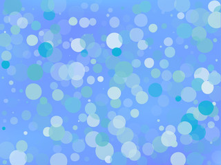 Blue gradient background with bokeh effect. Abstract blurred pattern. Light background Vector illustration