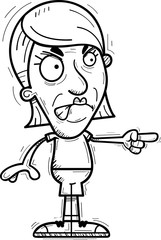 Angry Cartoon Senior Citizen