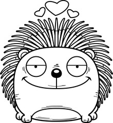Cartoon Porcupine Love