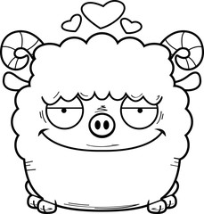 Cartoon Ram in Love