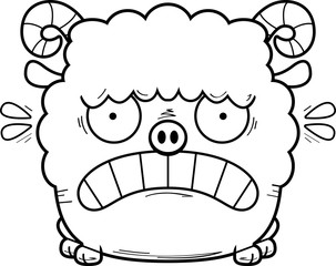 Scared Cartoon Ram