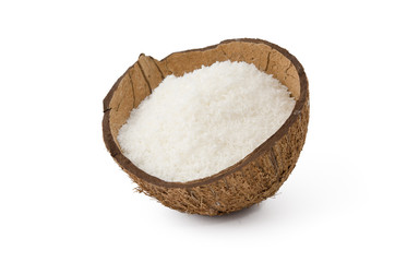 Kokosraspel in Kokosschale