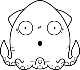 Surprised Cartoon Squid