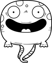Smiling Cartoon Tadpole
