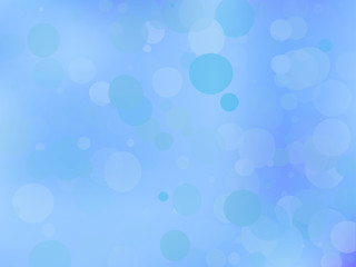 Blue gradient background with bokeh effect. Abstract blurred pattern. Light background Vector illustration