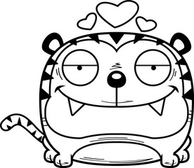Cartoon Tiger in Love