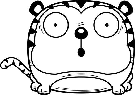 recommend clip art: Surprised Cartoon Tiger