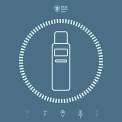 shampoo Line  vector icon. Flat design style