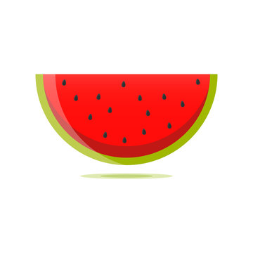 Slice of fresh watermelon.
