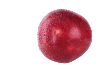 fresh passion fruit isoalted on white