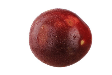 fresh passion fruit isoalted on white