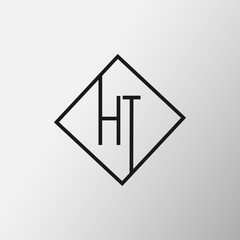 Initial Letter HT Logo Design