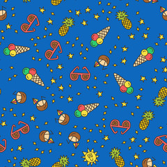 Summer pattern. Vector illustration