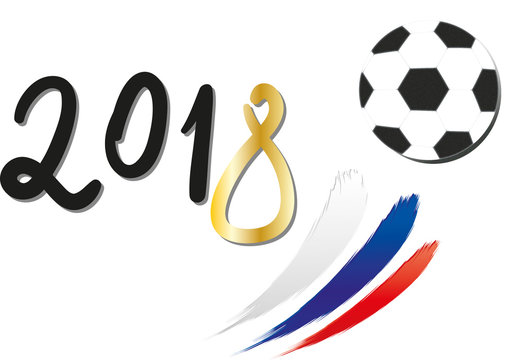 2018 Fussballweltmeisterschaft in Russland, Flagge von Russland, Fußball, Weltmeisterschaft, Fußballweltmeisterschaft, Länderkennung