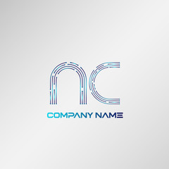 Initial Letter AC Logo Template Vector Design