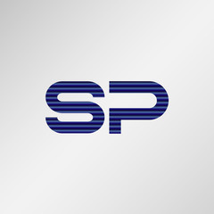 Initial Letter SP Logo Template Vector Design