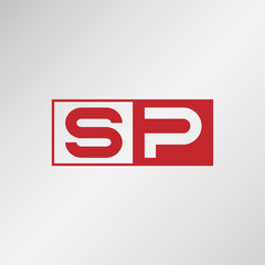 Initial Letter SP Logo Template Vector Design