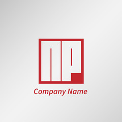 Initial Letter NP Logo Template Vector Design © Scooby
