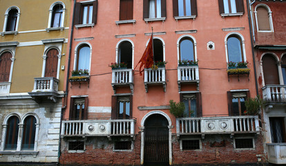 Fototapeta na wymiar Palaces on the grand canal, Venice, Italy
