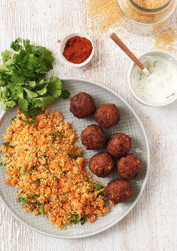 Falafel de semoule et carottes