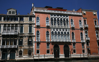 Palaces on the grand canal, Venice, Italy