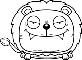 Cartoon Sly Lion Cub