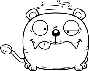 Cartoon Goofy Lioness Cub