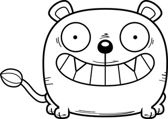 Cartoon Happy Lioness Cub