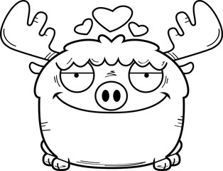 Cartoon Moose Love