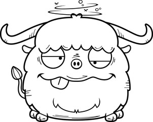 Drunk Cartoon Yak