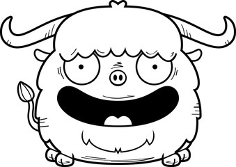 Smiling Cartoon Yak