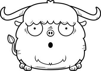 Surprised Cartoon Yak